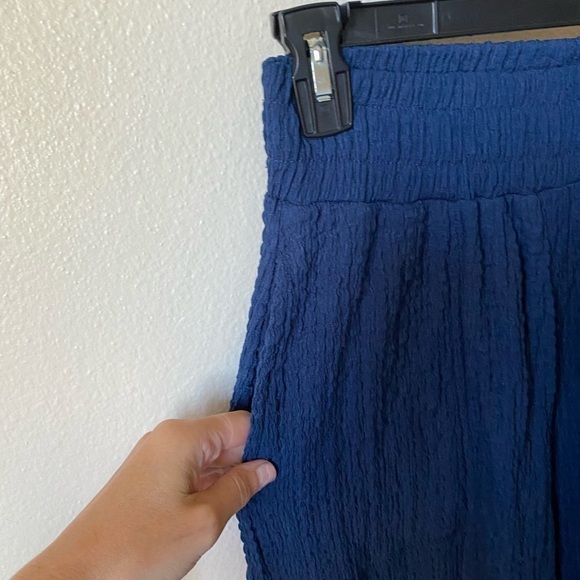 FP Beach By Free People Gia Pants Navy Size XS Loungewear Athleisure Boho - Picture 5 of 12